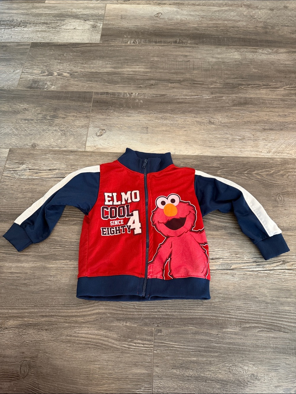 Sesame Street Elmo Red & Navy Kids Zip Jacket